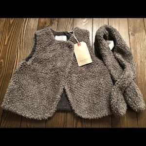 Zara Grey vest and scarf